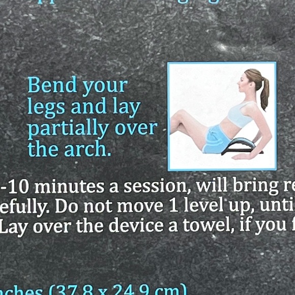 NIB Back Stretcher w/3 Stretch Levels, 139 Pressure Points - Picture 6 of 16